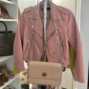 Tory Burch evening clutch in nude